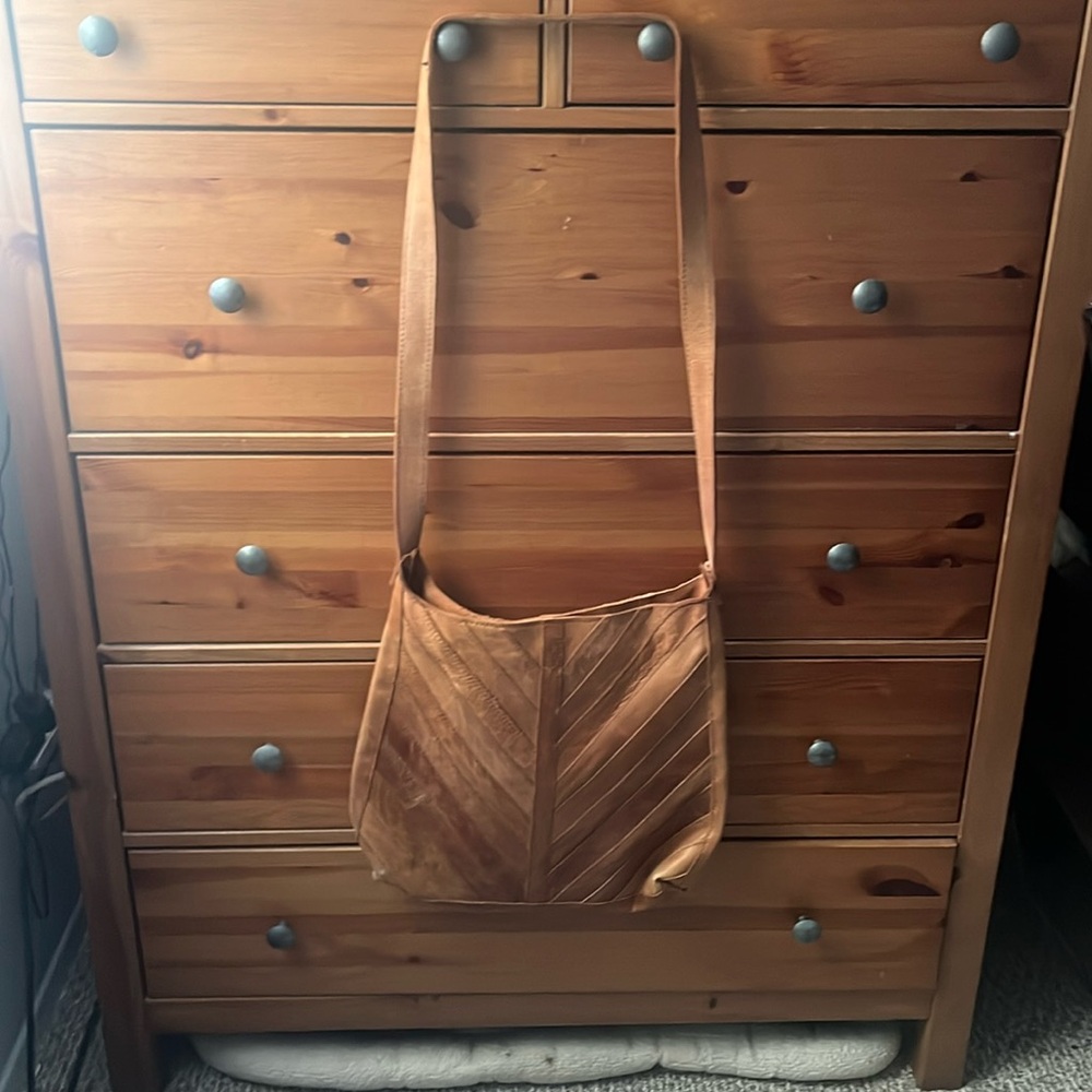 Brown leather Crossbody purchased at Magnolia Farms in Texas